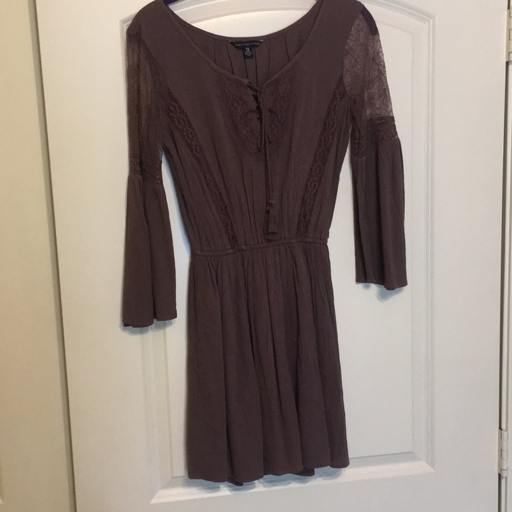 American Eagle brown dress